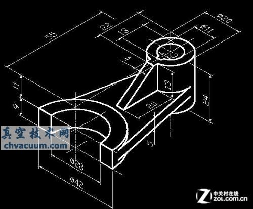 AutoCAD教程:根据二维图画三维图的方法及思路