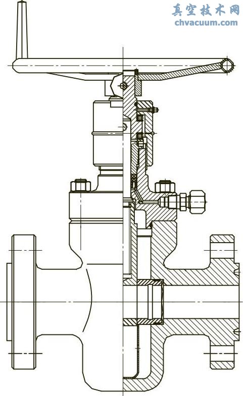 暗杆带导流孔井口装置用平行式单闸板闸阀