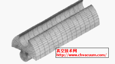 铰接支座的网格划分模型