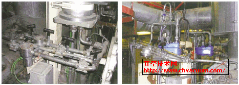 最初的密封冷却系统（左）和新的优化的密封冷却系统
