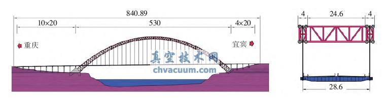 合江长江一桥整体布置图