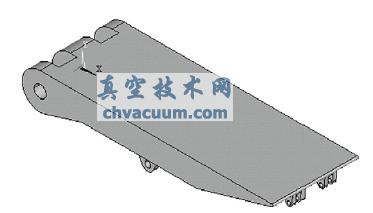 支架顶梁三维实体模型